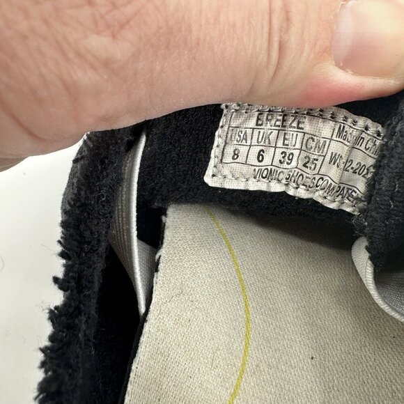 Shoes - shoes beach breeze sneakers mules frayed hem slip ons black athletic 8